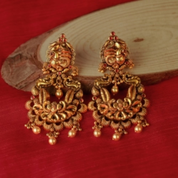 916 Gold Unique Traditional Earrings