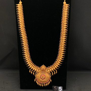 22k Gold Modern Design Necklace Set