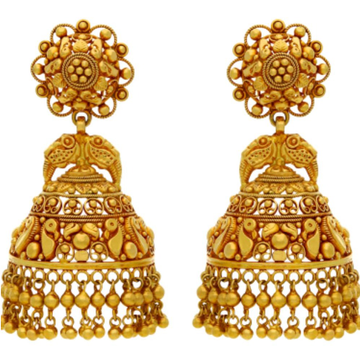 916 gold classy traditional earrings