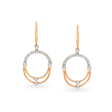 916 Yellow Gold Fine Design Earrings