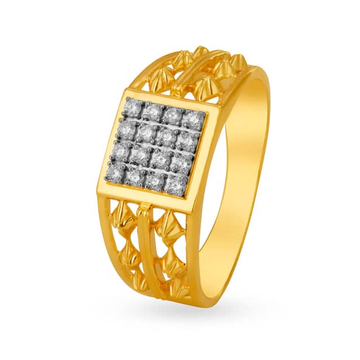 916 gold delicate design ring