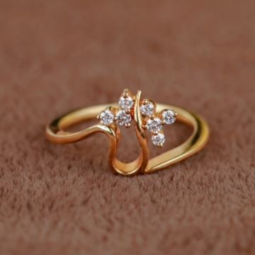 Gold Fancy Cz Ring