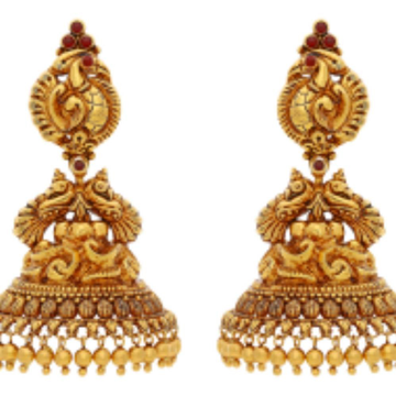 916 gold delicate traditional earrings
