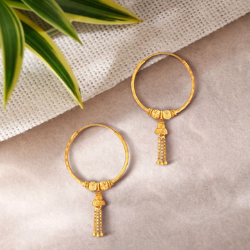 916 Yellow Gold Grand Design Earrings