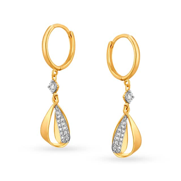 916 Yellow Gold Enduring Design Earrings