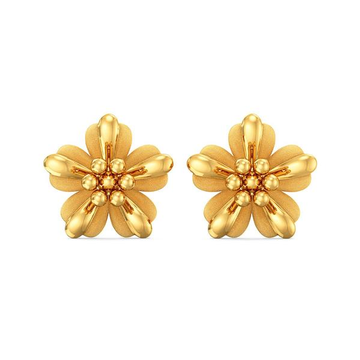Gold Yellow Delicate Design Earrings