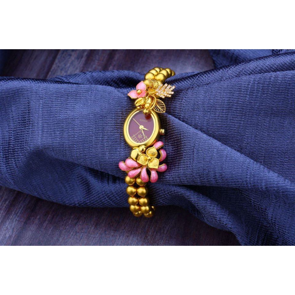 Burgi Designer Womens Watch - Swarovski crystal Studded case and Strap with  Diamond Marker - Stainless Steel Bracelet Pink Dial