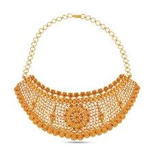 22k Gold Fancy Design Necklace Set